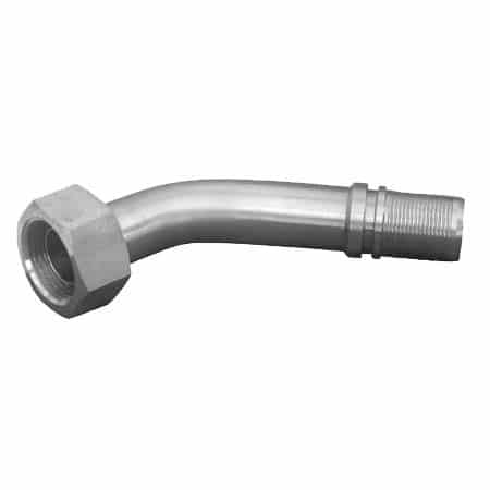 Raccorderia 763101 portagomma a 45° per tubo in PTFE+INOX