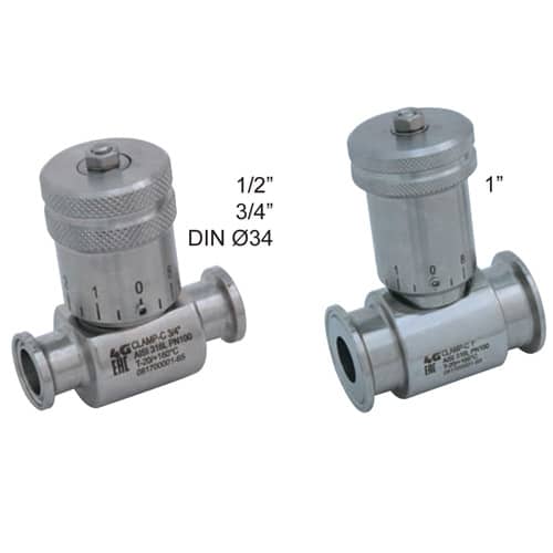 Rubinetto a spillo clamp con volantino graduato 658230